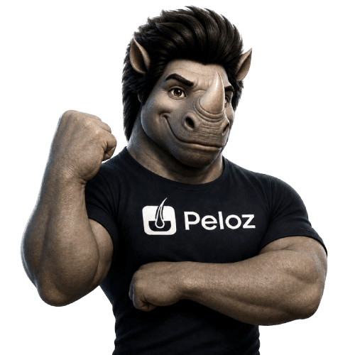 Mascote Peloz — rinoceronte determinado